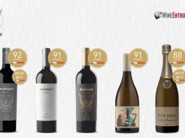 Vinhos Borges com quatro referências acima dos 90 pontos na “Wine Enthusiast” vinhos borges