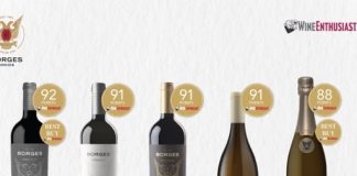 Vinhos Borges com quatro referências acima dos 90 pontos na “Wine Enthusiast” vinhos borges