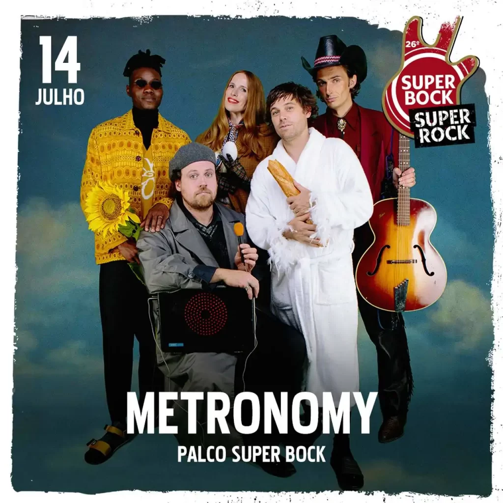Metronomy no cartaz super bock super rock 2022