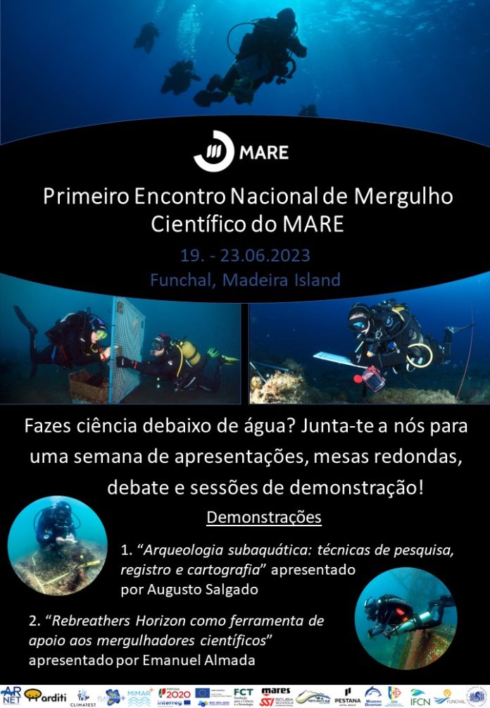 Poster_I Encontro Nacional de Mergulho Científico do MARE Encontro Nacional de Mergulho Científico do MARE